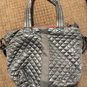 Oliver Thomas Metallic Quilted Tote